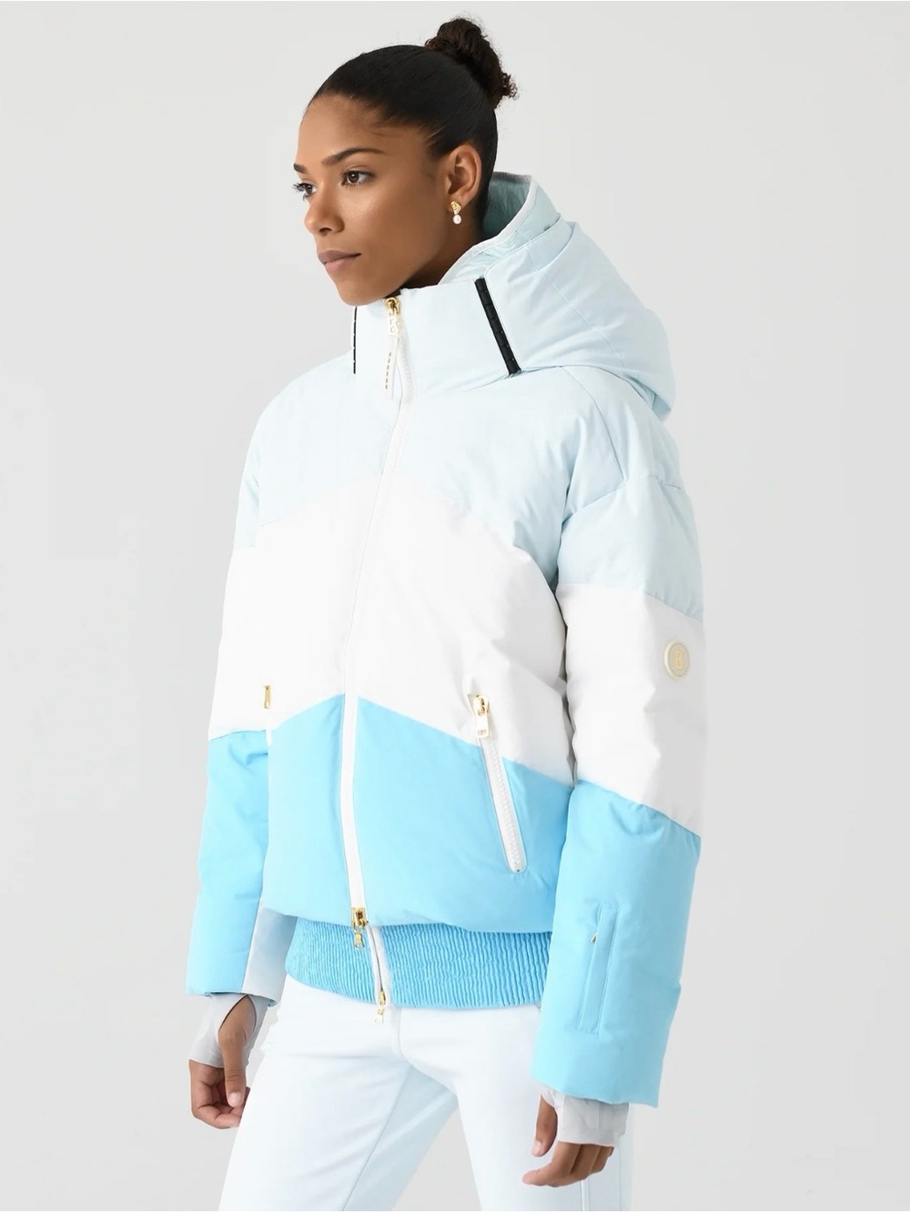 BOGNER Women's Vila Down Ski Jacket Hooded Puffer Jacket